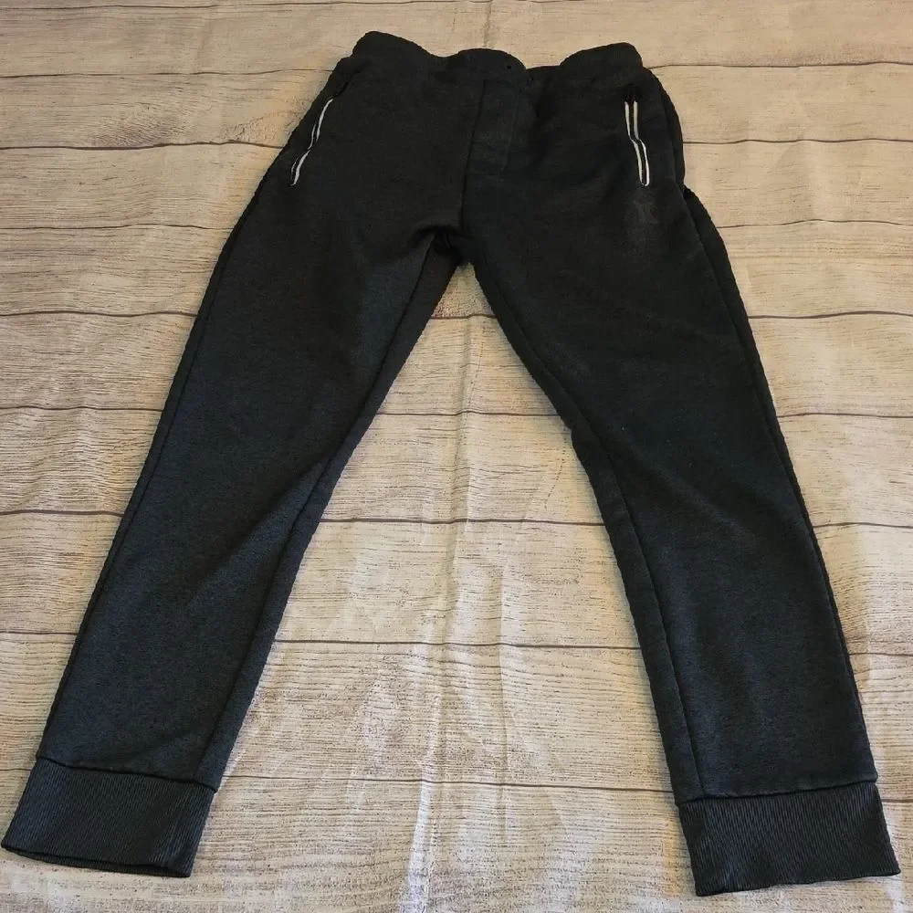 Hurley Black Sweatpants Tapered Cuffed Joggers